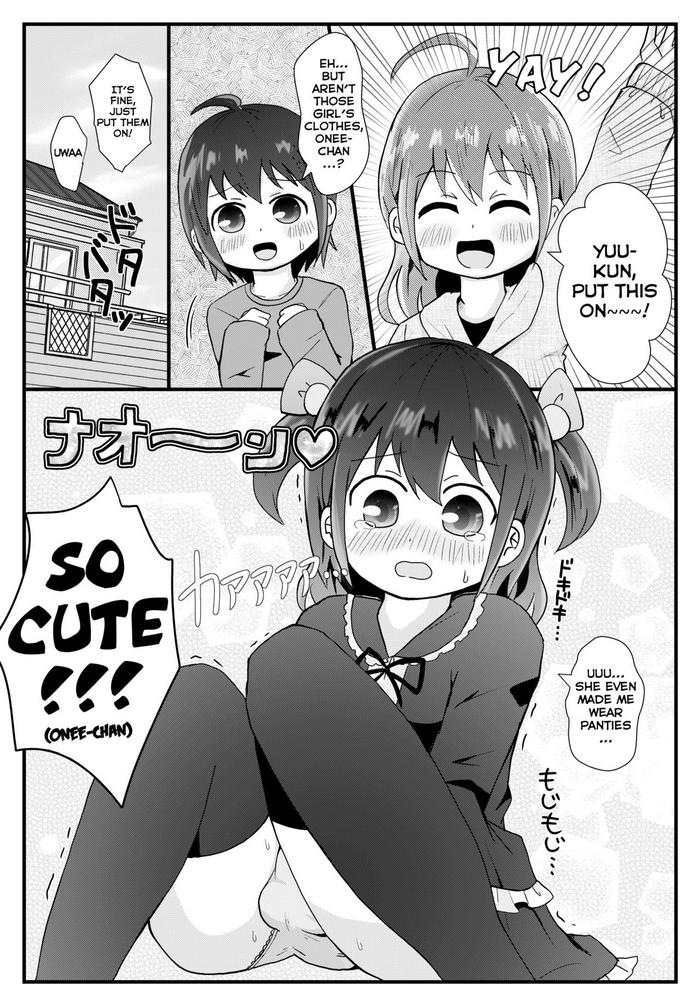 Groping [Kiba] Onee-chan ni Josou Saserareru Manga | A Manga about Onee-chan Making Me Crossdress [English] [Tabunne Scans] Big Tits