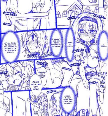 Str8 Alice and Marisa's Smelly Kiss- Touhou project hentai Private Sex